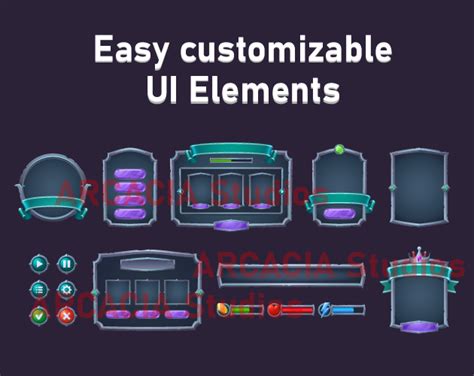 2023 UI Element and game items for RPG, MMO, RTS, Medieval